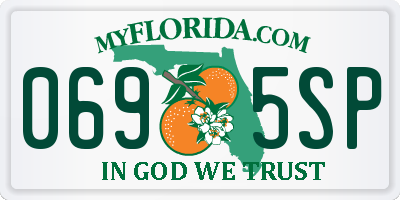 FL license plate 0695SP