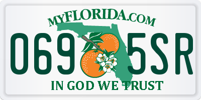 FL license plate 0695SR