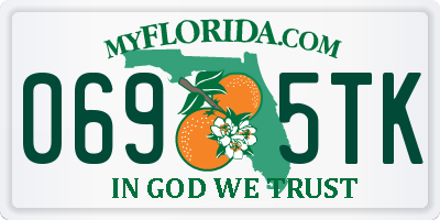FL license plate 0695TK