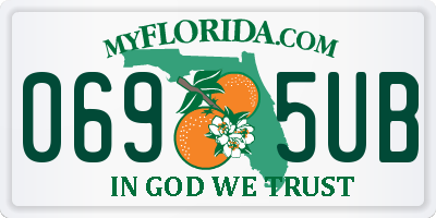 FL license plate 0695UB