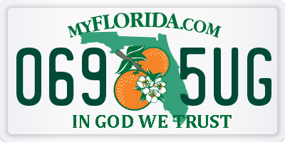FL license plate 0695UG