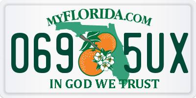 FL license plate 0695UX