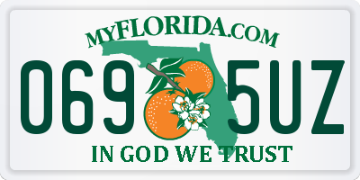FL license plate 0695UZ