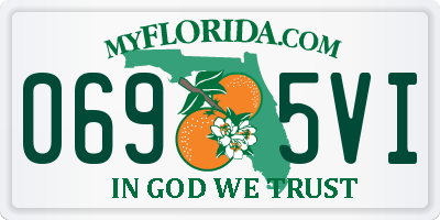 FL license plate 0695VI