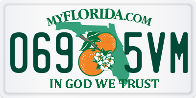FL license plate 0695VM