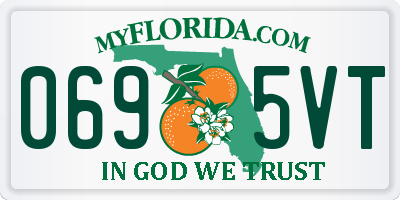 FL license plate 0695VT