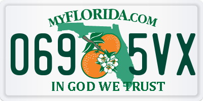 FL license plate 0695VX