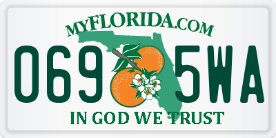 FL license plate 0695WA