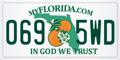 FL license plate 0695WD