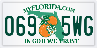 FL license plate 0695WG
