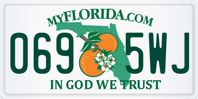 FL license plate 0695WJ