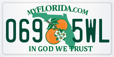FL license plate 0695WL