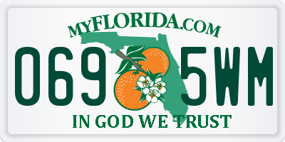 FL license plate 0695WM