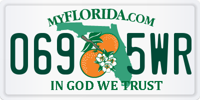 FL license plate 0695WR