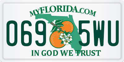 FL license plate 0695WU
