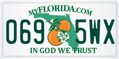 FL license plate 0695WX