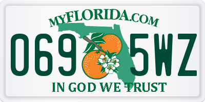 FL license plate 0695WZ
