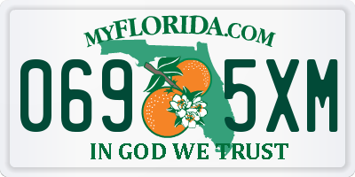 FL license plate 0695XM