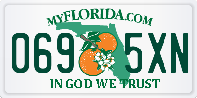 FL license plate 0695XN