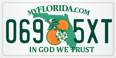 FL license plate 0695XT