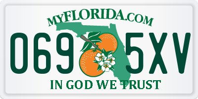 FL license plate 0695XV