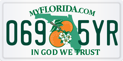 FL license plate 0695YR