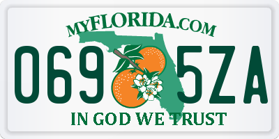 FL license plate 0695ZA