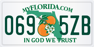 FL license plate 0695ZB
