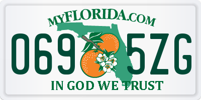 FL license plate 0695ZG