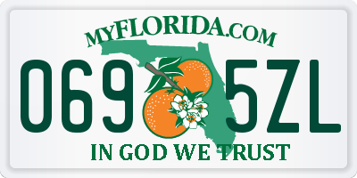 FL license plate 0695ZL