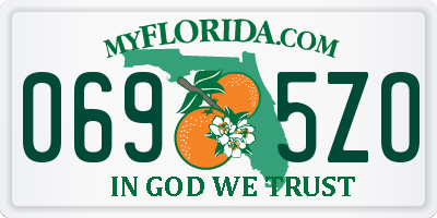 FL license plate 0695ZO