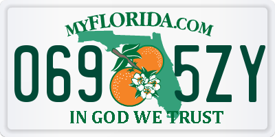 FL license plate 0695ZY