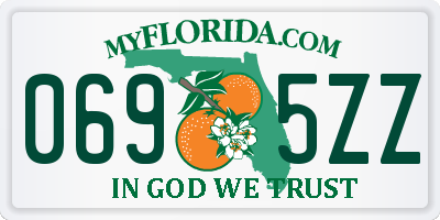 FL license plate 0695ZZ