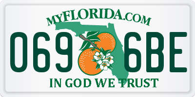 FL license plate 0696BE