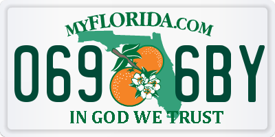 FL license plate 0696BY