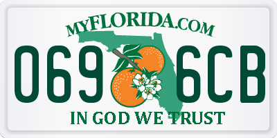 FL license plate 0696CB