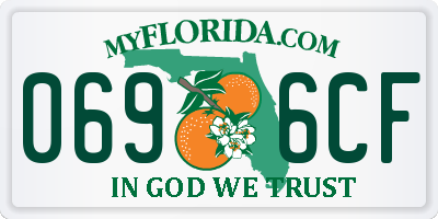 FL license plate 0696CF