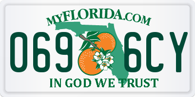 FL license plate 0696CY