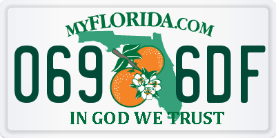 FL license plate 0696DF