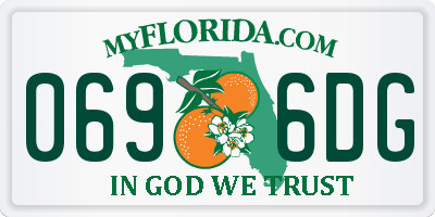 FL license plate 0696DG