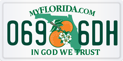 FL license plate 0696DH