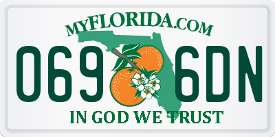 FL license plate 0696DN