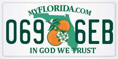 FL license plate 0696EB