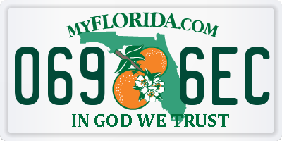 FL license plate 0696EC