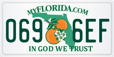 FL license plate 0696EF