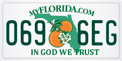 FL license plate 0696EG