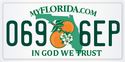 FL license plate 0696EP