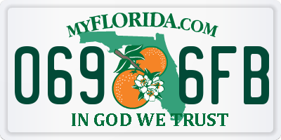 FL license plate 0696FB