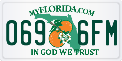 FL license plate 0696FM