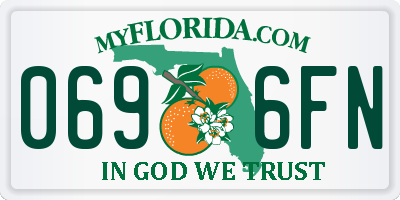 FL license plate 0696FN